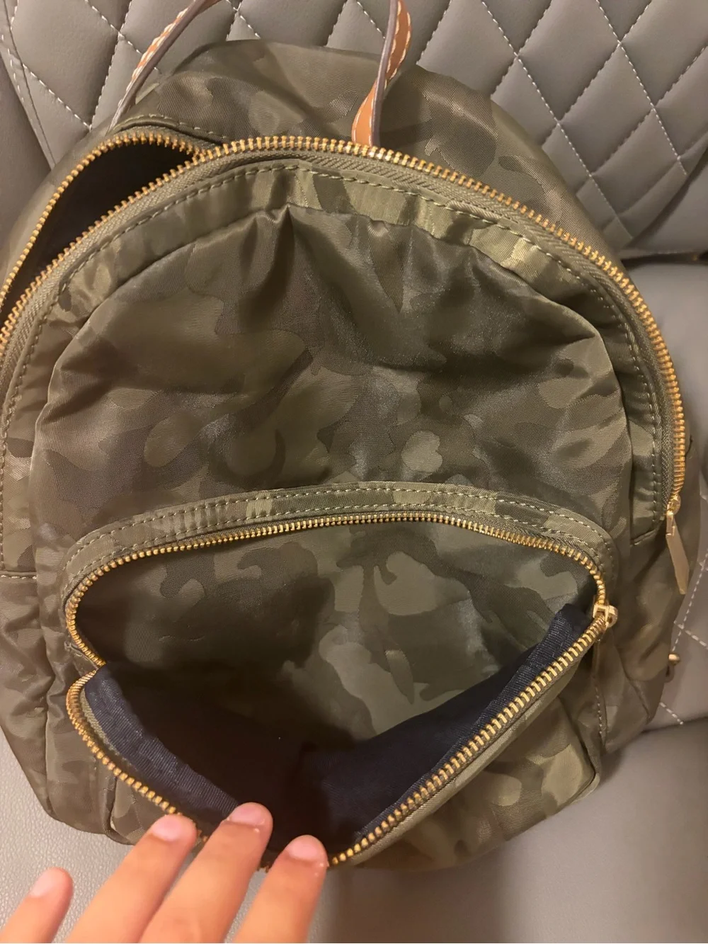 Olive Green Camouflage Men's Backpack